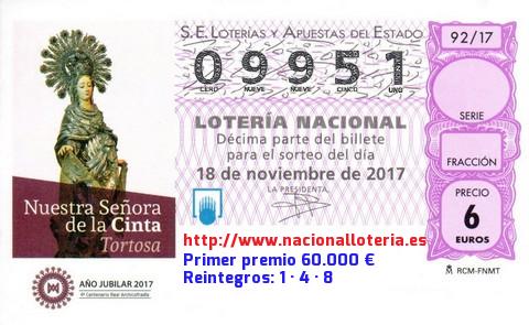 Cuál es el primer premio de la lotería nacional