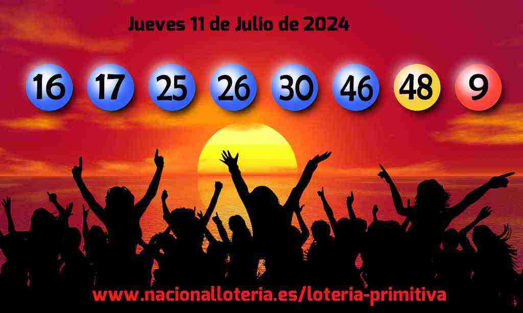 Lotería Primitiva del Jueves 11 de Julio de 2024