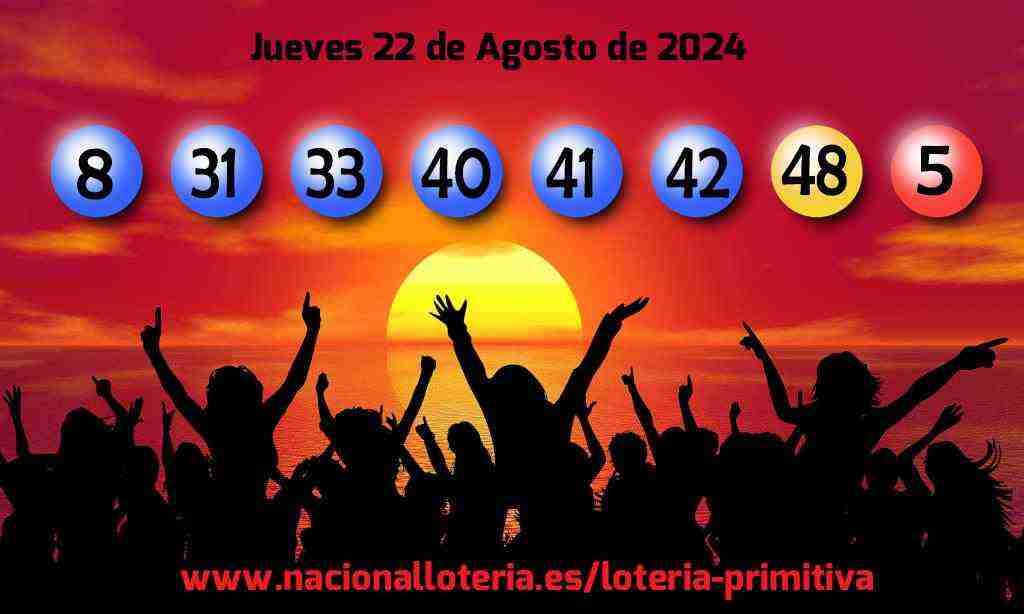 Lotería Primitiva del Jueves 22 de Agosto de 2024