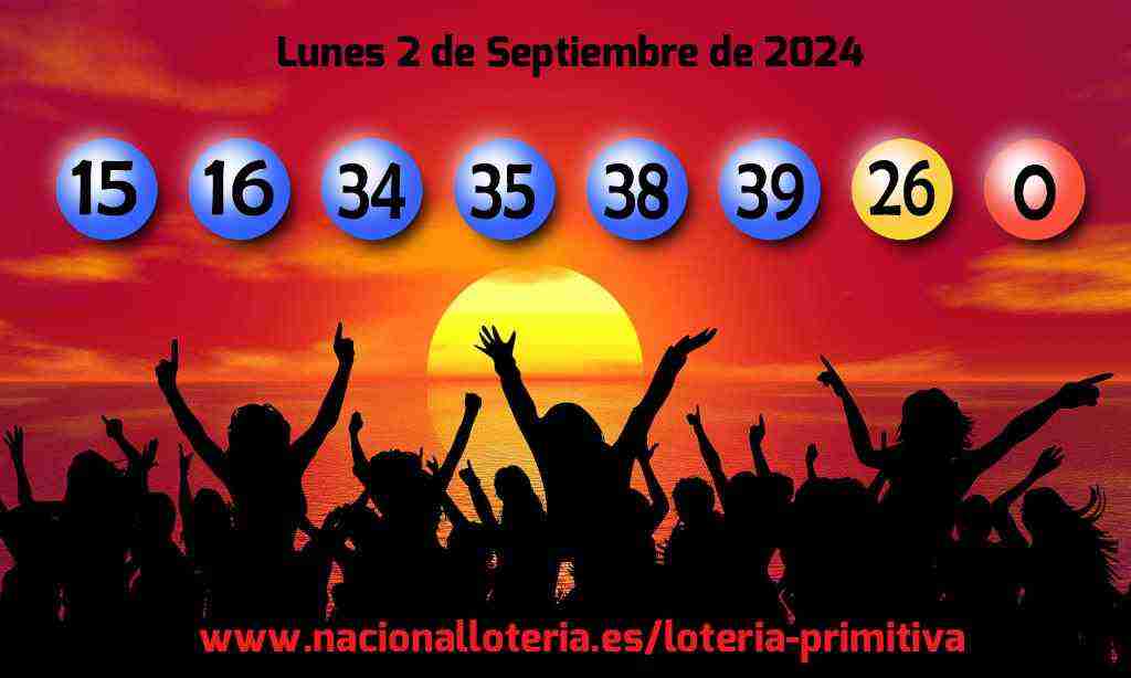 Lotería Primitiva del Lunes 2 de Septiembre de 2024