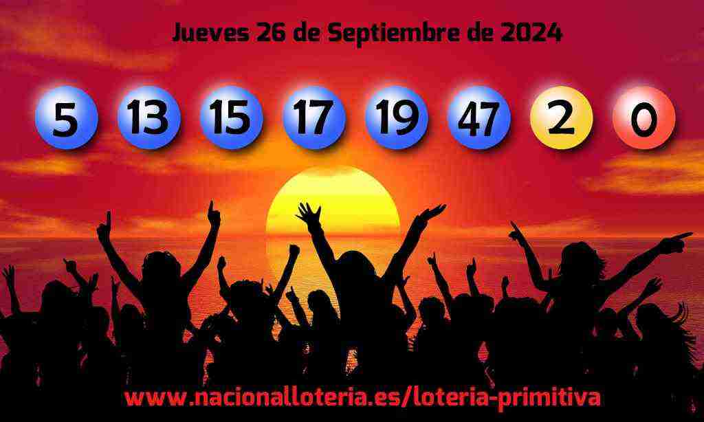 Lotería Primitiva del Jueves 26 de Septiembre de 2024