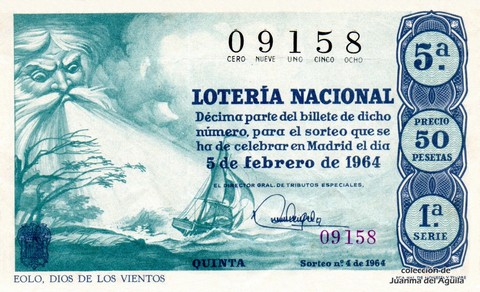 Décimo de Lotería 1964 / 4