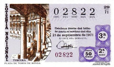 Décimo de Lotería 1971 / 29