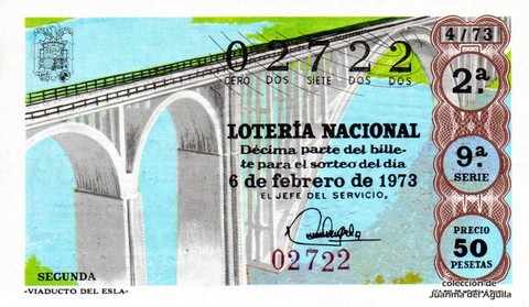 Décimo de Lotería 1973 / 4