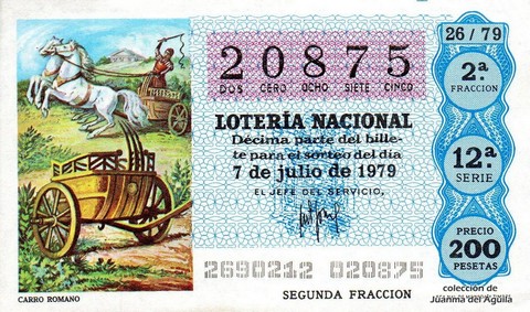 Décimo de Lotería 1979 / 26