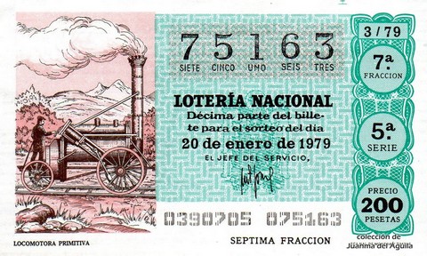 Décimo de Lotería 1979 / 3