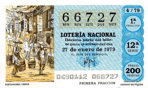 Décimo de Lotería 1979 / 4