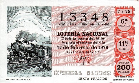 Décimo de Lotería 1979 / 7