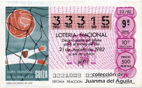 Décimo de Lotería 1982 / 32