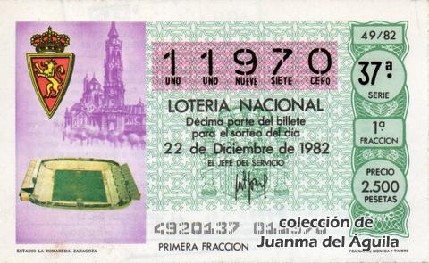 Décimo de Lotería 1982 / 49