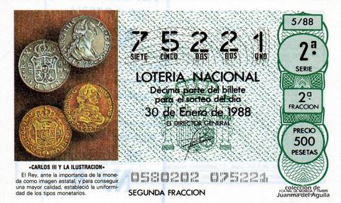 Décimo de Lotería 1988 / 5