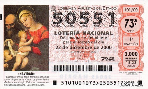 Décimo de Lotería 2000 / 101