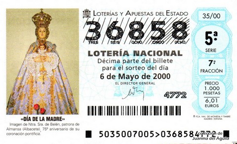 Décimo de Lotería 2000 / 35