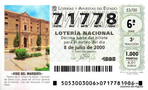 Décimo de Lotería 2000 / 53