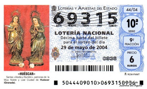 Décimo de Lotería 2004 / 44