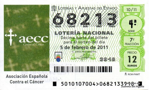 Décimo de Lotería 2011 / 10