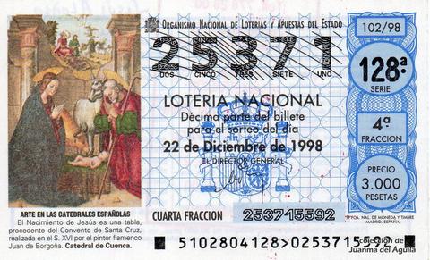 Décimo de Lotería 1998 / 102